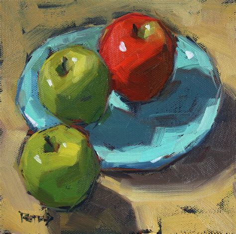 Cathleen Rehfeld Two Green One Red Sold