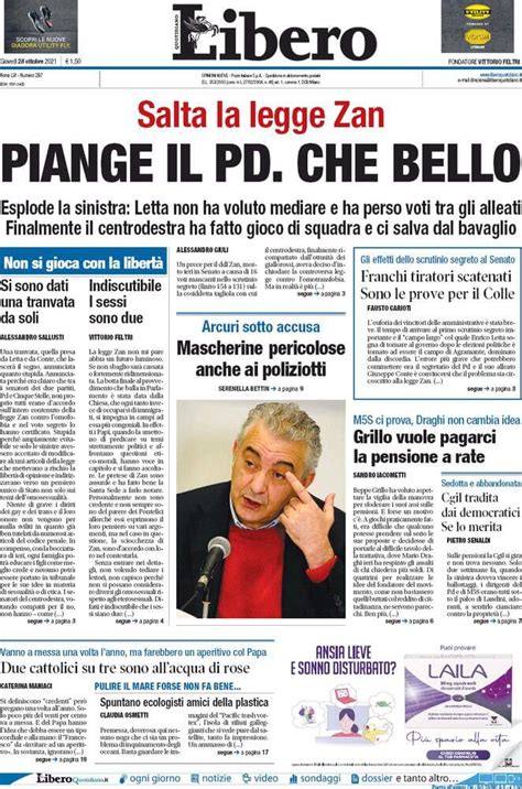 DDL Zan Le Prime Pagine Dei Giornali Dopo La Bocciatura In Senato Gay It
