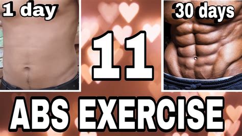 30 Days Ab Challenge 11 Six Pack Ab Exercises At Home 🏡 Youtube