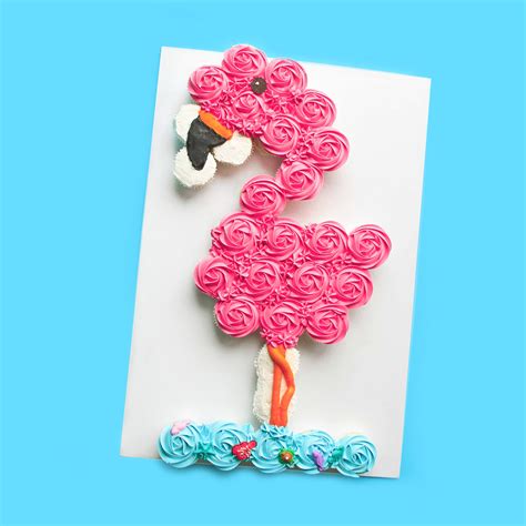 Flamingo Cupcake Cake Tutorial