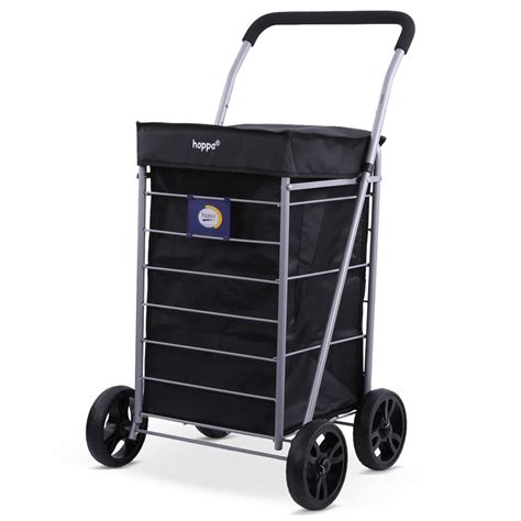 Hoppa Lightweight 4-Wheel Premium 2021 Model Folding Shopping Trolley – Packed Direct UK