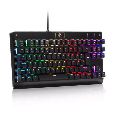 German Layout Mechanical Gaming Keyboard Tkl Rgb Led Backlit Anti