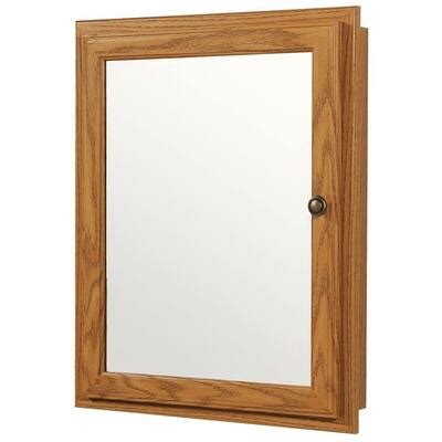 Glacier Bay 21 In X 25 In Recessed Or Surface Mount Mirrored Swing