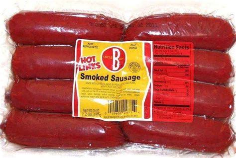 Circle B Hot Smoked Sausage Links 20 Oz 8 Count Walmart