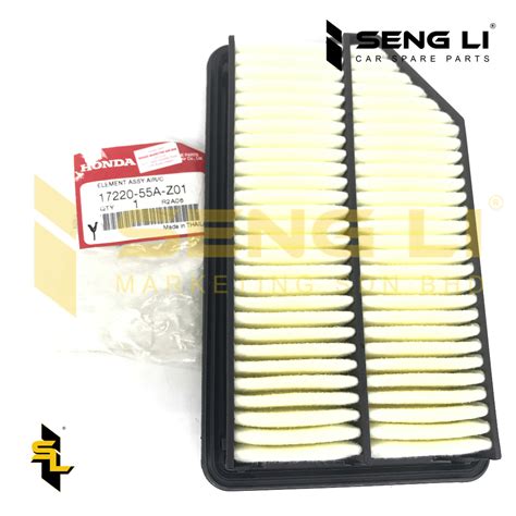 Honda City T9abrv Original Genuine Air Filter 17220 55a Z01 Shopee