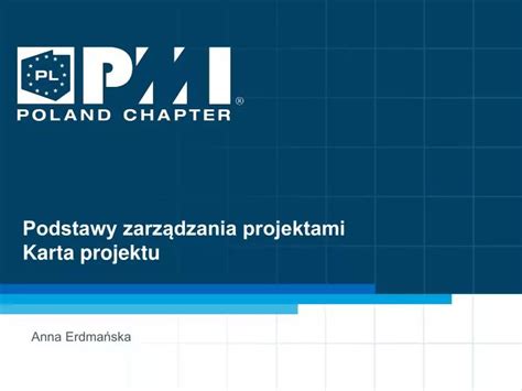 PPT Podstawy zarządzania projektami Karta projektu PowerPoint