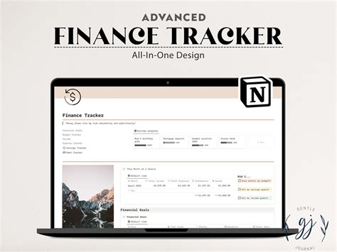 Notion Template Personal Finance Tracker Budget Download Now Etsy