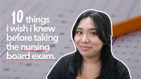 Things I Wish I Knew Before Taking The Nursing Board Exam Philippine