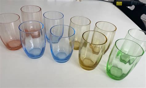 Glas Farvede Sodavandsglas Små Dbadk Køb Og Salg Af Nyt Og Brugt