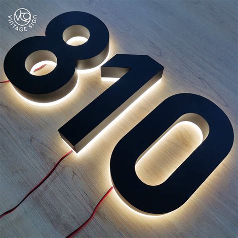 Custom Cut Words Back Illuminated Led Outdoor Sign Channel Letter