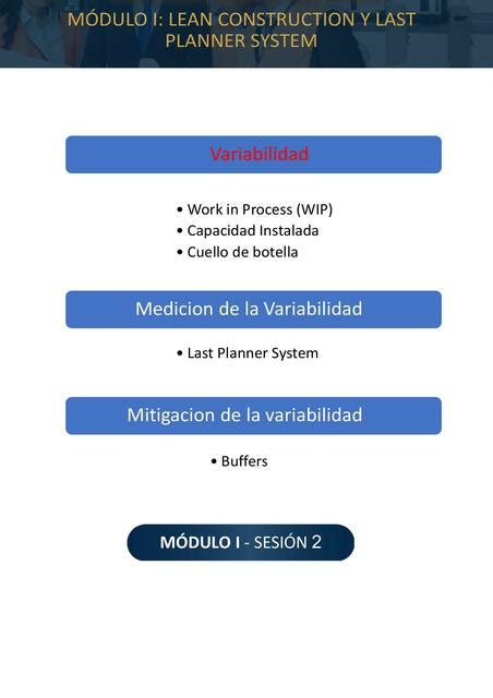 Sesión 02 LEAN CONSTRUCTION Y LAST PLANNER SYST VARIABILIDAD