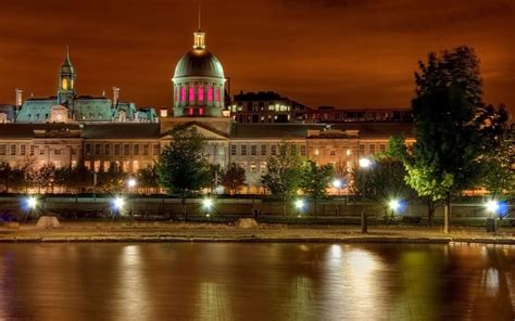 White And Gray Building Picture During Night Time Hd Wallpaper