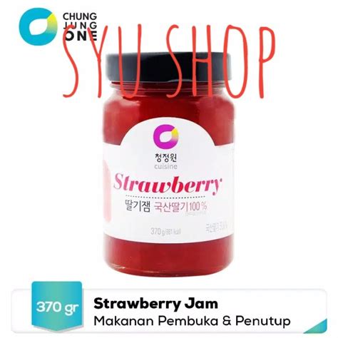 Jual Strawberry Jam Selai Stroberi Korea Chung Jung One Daesang 370 Gr