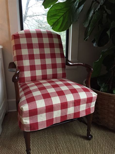 Buffalo Check Slipcover Custom Slipcovers Slipcovers For Chairs