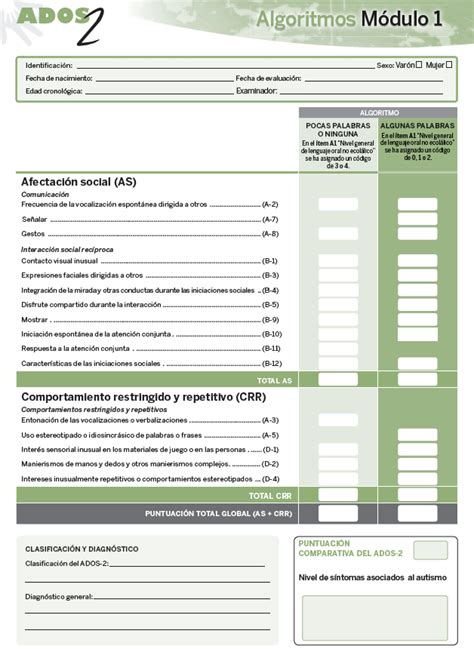 ADOS 2 la Escala del Autismo Psiquiatría Madrid