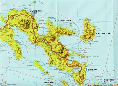 Bicol Region Road Map Bee Cool Albay