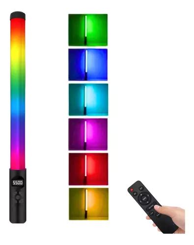 Bast O De Luz Led Foto Preenchimento Rgb Controle Remoto Parcelamento