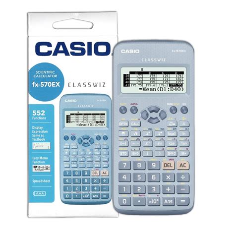 Casio Classwiz Calculator Fx 570ex Blue Shopee Malaysia