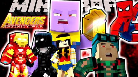 Minecraft Infinity War Youtubers Vs Thanos Minecraft Story Mode