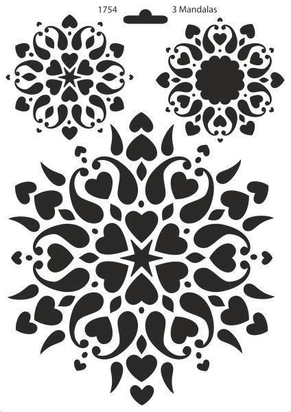 Heike Schaefer Design Schablone Stencil A Mandalas