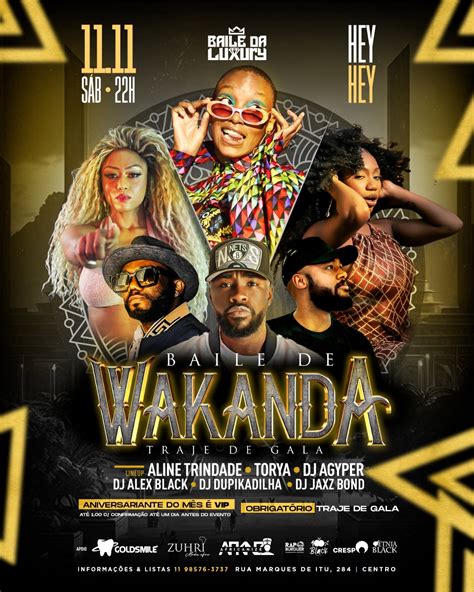 Festa De Wakanda Sp Edi O Promovida Por Baile Da Luxury Em S O