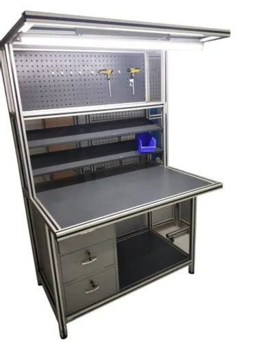 X X Feet Rectangular Polish Finished Aluminum Esd Workstation At