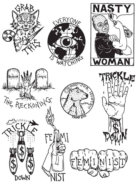 Wyatt J Hesemeyer Feminist Tattoo Anarchist Tattoo Tattoo Flash Art