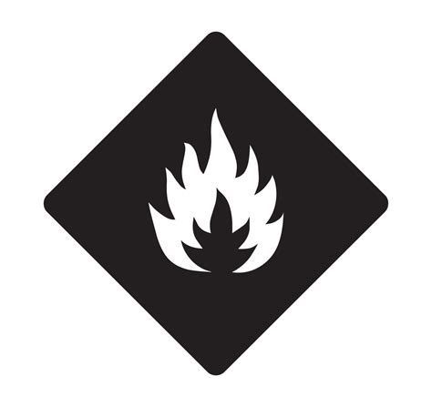 Flammable Symbol Sign Flammable Hazardous Warning Sign 11755964