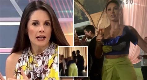 Pamela Franco Rebeca Escribens Le Jal Las Orejas Por Pantal N En Boda