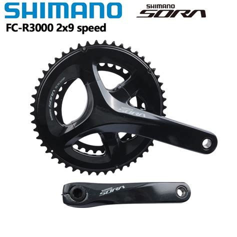 Shimano Sora FC R3000 Crankset 2x9 Speed 170mm 175mm 50 34T With BB