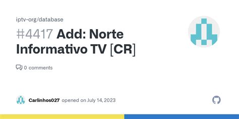 Add Norte Informativo TV CR Issue 4417 Iptv Org Database GitHub