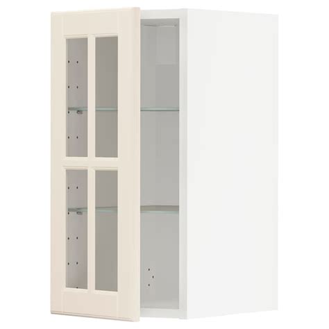 Metod Wall Cabinet W Shelves Glass Door Ikea