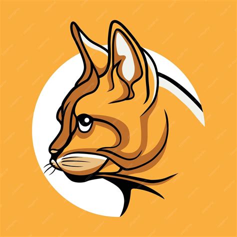 Premium Vector Cat Head Logo Vector Design Orange By Himawan Rush X