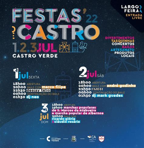 R Dio Castrense Festas De Castro Come Am Amanh Programa