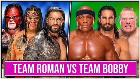 WWE Kane Umaga Roman Reigns Vs Brock Lesnar Bobby Lashley Seth