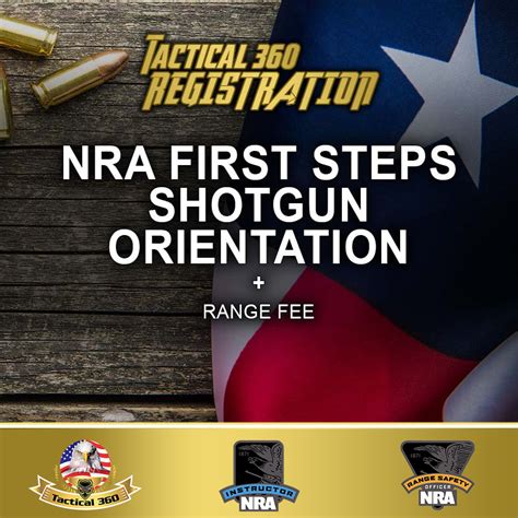 USCCA FIRST Steps Shotgun Orientation Range Fee Tactical 360