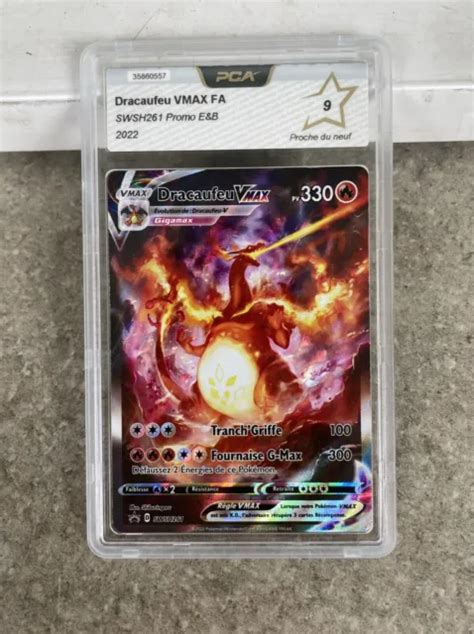 Carte Pokemon Grad E Dracaufeu Vmax Fa Pca Swsh Promo Psa Eur