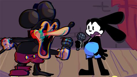 Fnf Oswald Vs Mickey Mouse Vs Pibby Mickey Mouse Fnf Mod Come And