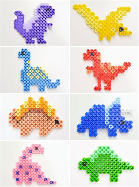 Dinosaur Perler Beads Easy Perler Beads Ideas Diy Perler Bead Crafts