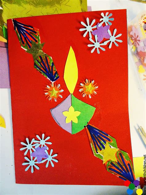 DIWALI CARD MAKING