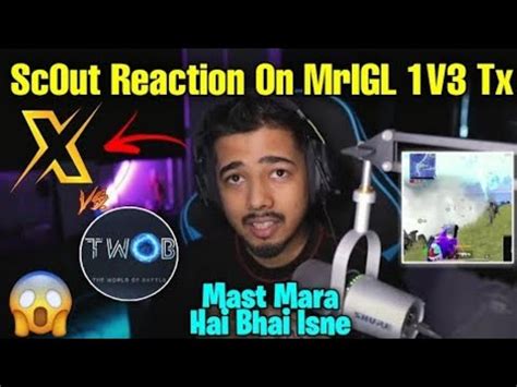 Scout Reaction On Mrigl V Tx Pov Scout Pov Twob Mrigl V Tx Live