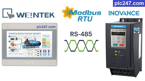 Hmi Weintek Modbus Rtu Inovance Md Tutorial Plc