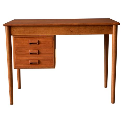 Danish Teak Desk At 1stDibs