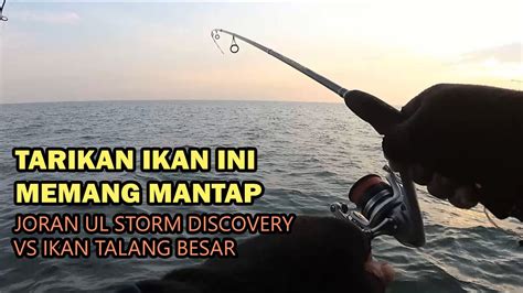 Sensasi Mancing Pakai Joran Kecil Storm Discovery Vs Ikan Talang