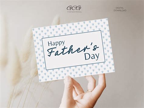 Printable Fathers Day Card From Daughter or Son, Happy Fathers Day Card ...