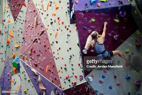 49 Media Access With Shauna Coxsey Team Gb Climbing Athlete Stock