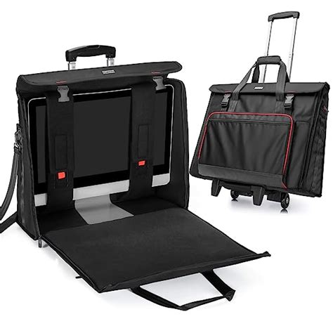 Curmio Rolling Carrying Bag With Wheels Compatible With Apple Imac 27