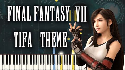 Final Fantasy Vii Tifas Theme Piano Synthesia Easy Youtube