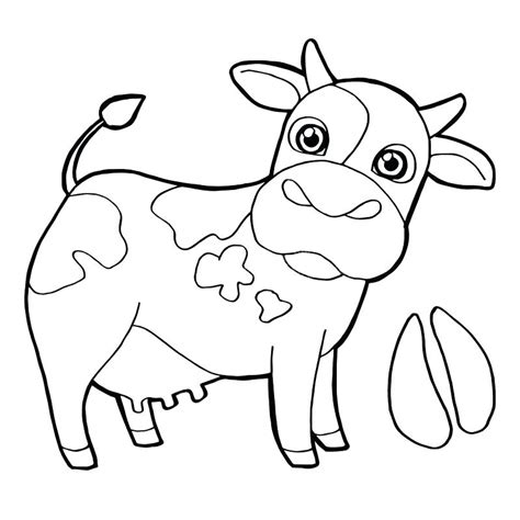 Cow And Calf Coloring Pages at GetColorings.com | Free printable colorings pages to print and color