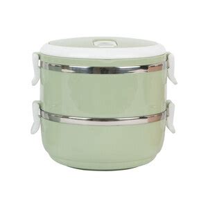 Marmita Dupla Pote C Trava Lunch Fit Lancheira Verde Leroy Merlin